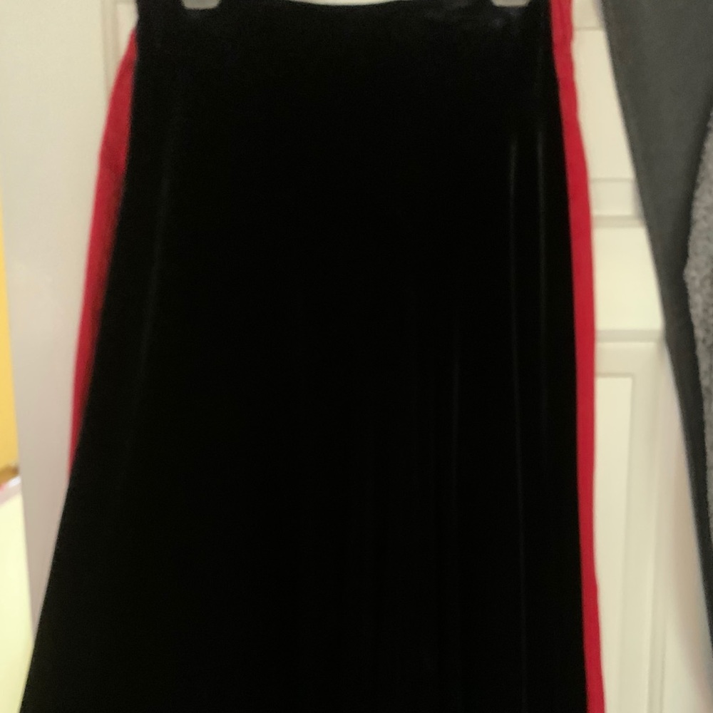 Black Velvet Skirt